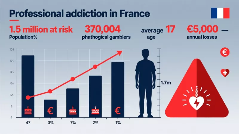 Statistiques de l'impact sociétal de l'addiction aux jeux en France