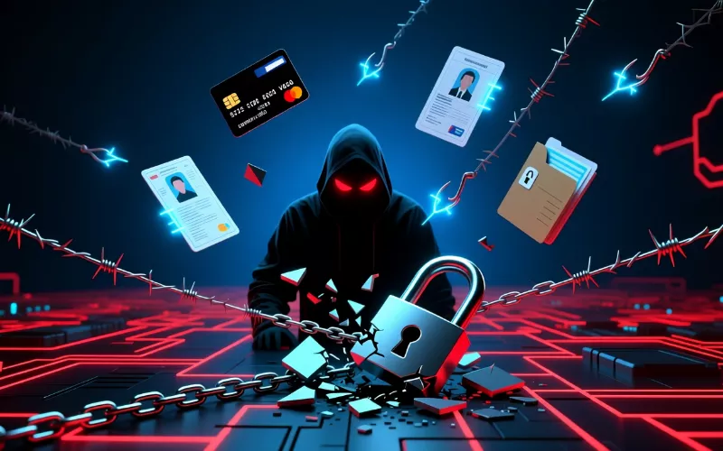 Illustration du vol de données personnelles sur les sites de paris illégaux