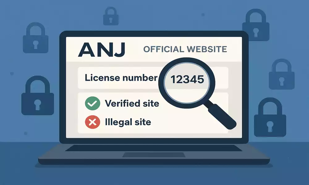Vérification de la licence ANJ et sécurité des sites de paris